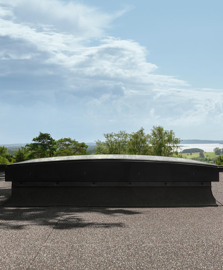 VELUX curved glass rooflights New Generation